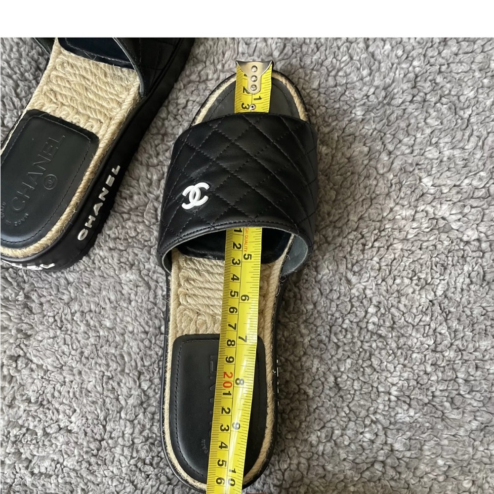 Chanel Black Quilted Slides size 40 - Picture 4 of 16